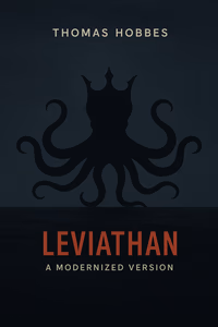 Cover art for Leviathan featuring symbolic imagery of a sovereign power.