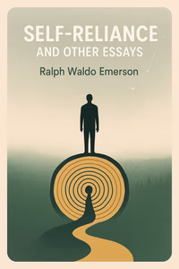 Cover art for Self-Reliance and Other Essays, reflecting themes of nature and individualism