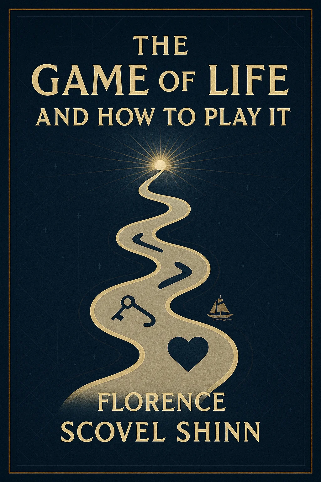 Cover art for The Game of Life and How to Play It featuring symbolic imagery of life's path
